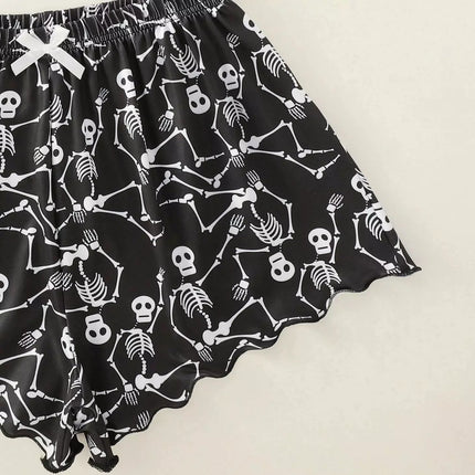 Women's Halloween Sleeveless Crop Pajama Set