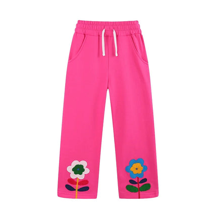 Sweatpants Girl Heart Embroidery Pants - Sweatpants - Jumping Meters - Mad Fly Essentials