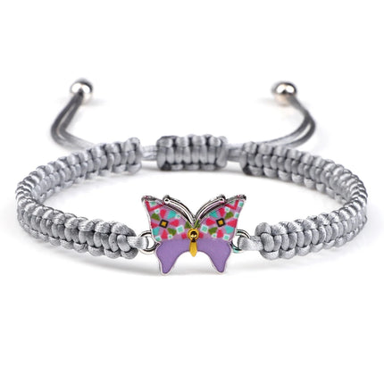 Bracelet Butterfly Girl Chain Link Braided Wearables - Bracelet - Losstower - Mad Fly Essentials
