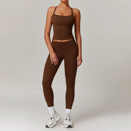 Activewear Set Women 2pc Crop Top Yoga Sportswear Set - Activewear Set - Bessmini - Mad Fly Essentials