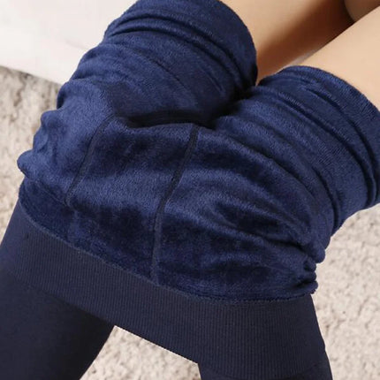 Women Velvet Cashmere Knitted Elastic Leggings