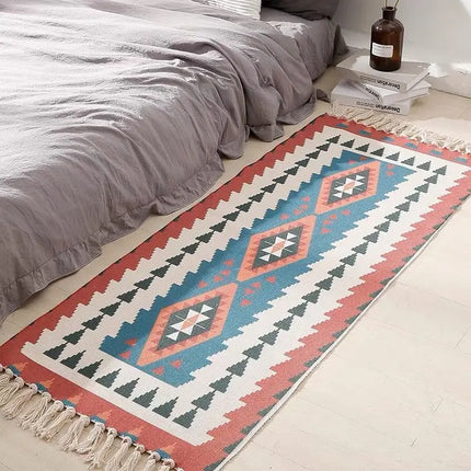 Area Rug Plaid Bedroom Living Bohemian Rug - Area Rug - Miracle Sweet - Mad Fly Essentials
