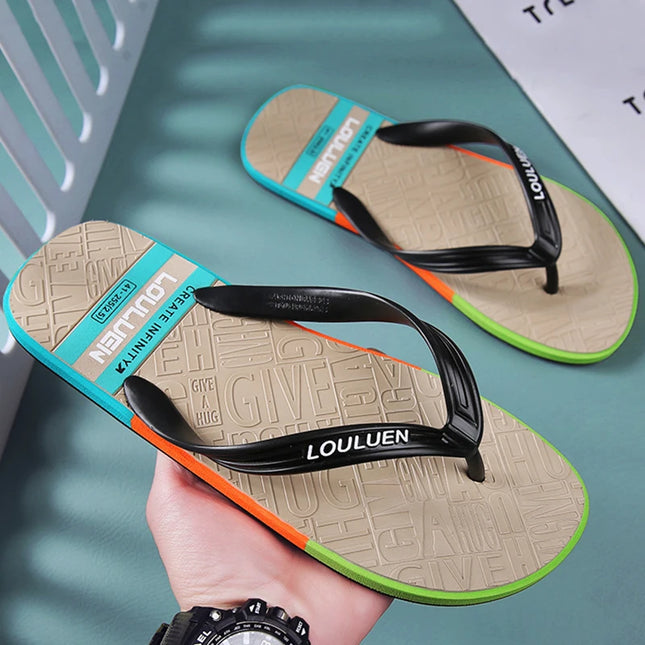 Sandals Men Hot Selling Rainbow Flip Flops - Sandals - Dudeli - Mad Fly Essentials