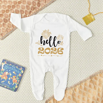 Baby Romper Boy Hello 2026 Long Romper - Baby Romper - Aynigiell - Mad Fly Essentials