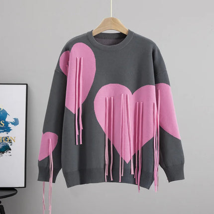 Sweater Women Oversized Retro Gothic Pullover - Sweater - Karrcat - Mad Fly Essentials
