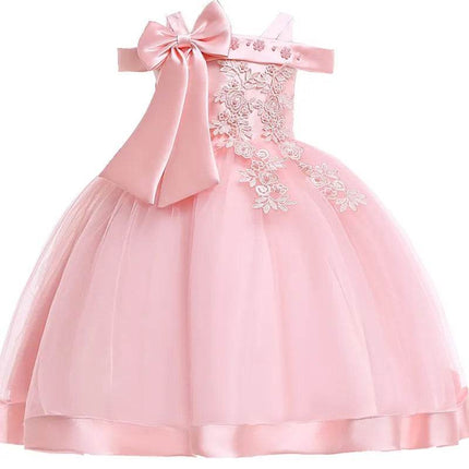 Kids Pink Appliques Girl Costume Dress – Mad Fly Essentials