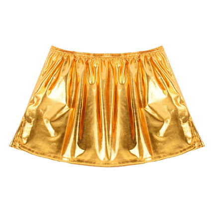 Mini Skirt Women Metallic Dance Clubwear Skirts - Mini Skirt - Akyzo - Mad Fly Essentials