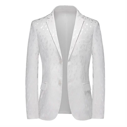 Blazer Men 3D Sequin Printed Pocket Lapel Blazer - Blazer - Micoopie - Mad Fly Essentials