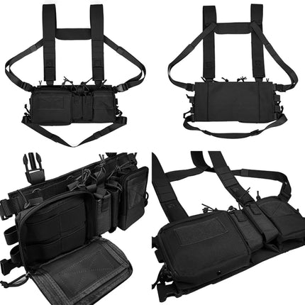 Chest Rig Airsoft Tactical Camera Camouflage Pouch Molle
