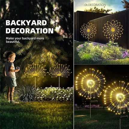 LED Fairy Light Outdoor Solar Firework Lawn Lamp - LED Fairy Light - Aiopp - Mad Fly Essentials