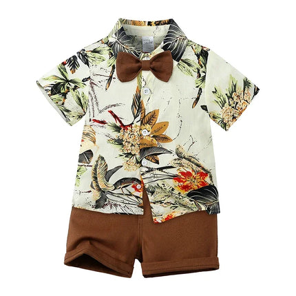 Clothing Set Boy Summer Floral Vacation Seasonal Wear - Clothing Set - Surferfish - Mad Fly Essentials