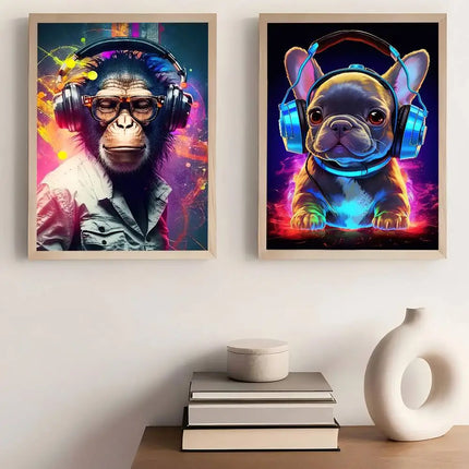 Wall Decor Funny Animal Canvas Art Print Kids Room Decor - Wall Decor - hdprints - Mad Fly Essentials