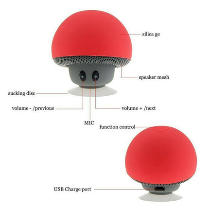 Cartoon Mushroom Bluetooth Smartphone Speaker