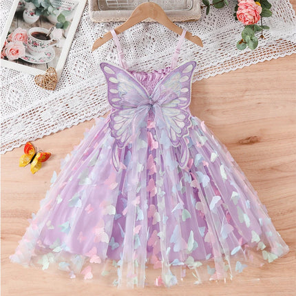 Princess Dress Girls Sleeveless Butterfly Dress - Princess Dress - NNJXD - Mad Fly Essentials