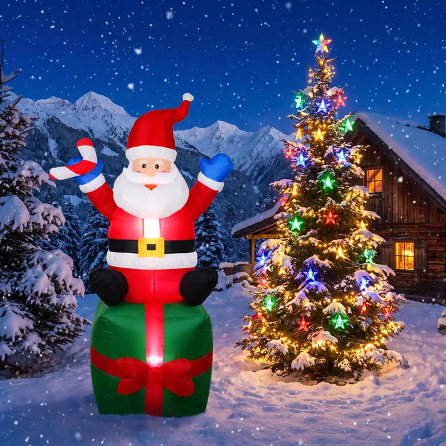 Christmas Decor 6FT Santa Claus Inflatable Yard Decor - Christmas Decor - XR Partyday - Mad Fly Essentials