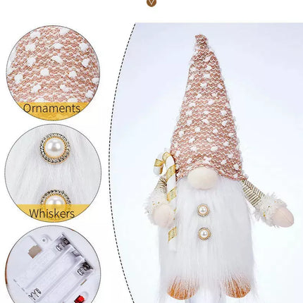 Gnome 30cm with LED Light Christmas Decor - Seasonal Decor Mad Fly Essentials