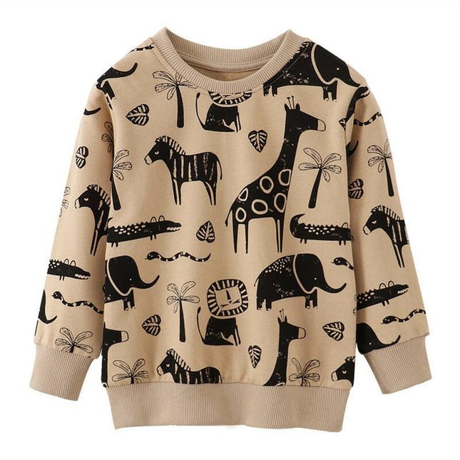 Baby Boy Dinosaur Long Casual Sweater - Kids Shop Mad Fly Essentials