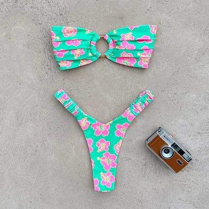 SexyLacey Fashion Beach Wear Summer Women Brazilian Floral Micro Swimwear Bikini Set - Mad Fly Essentials