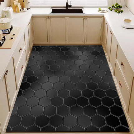 Kitchen Dirt-Resistant Waterproof 3D Circular Floor Mat