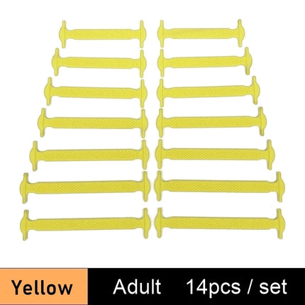Boys Footwear Silicone Elastic No Tie Shoelaces - Boys Footwear - Basic Gold Yao - Mad Fly Essentials