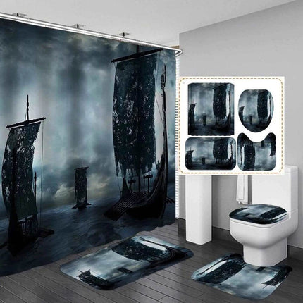 Viking Shower Curtain Bathroom Decor - Mad Fly Essentials
