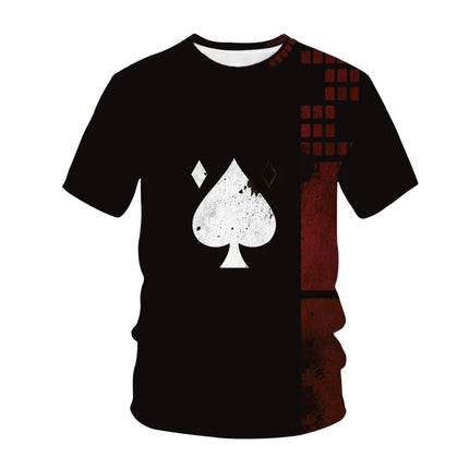 Men Fashion Funny Graphic Poker 3D Casual Shirts