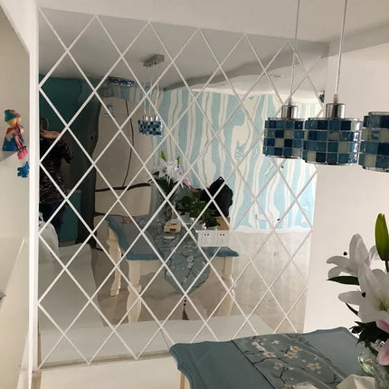 DIY Wall Decor Mirror 3D Diamond Stickers - DIY Wall Decor - Colorful Life - Mad Fly Essentials
