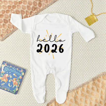 Baby Romper Boy Hello 2026 Long Romper - Baby Romper - Aynigiell - Mad Fly Essentials