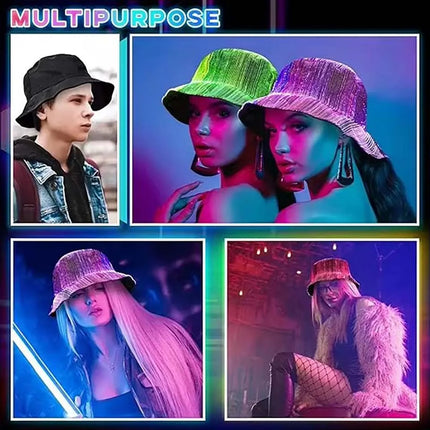 Party Essentials 7 Color LED RGB Bucket Costume Hat - Party Essentials - Party Essentials - Mad Fly Essentials