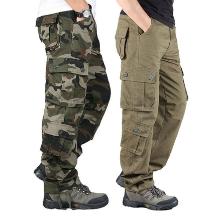Men's Elastic Tactical Camouflage Cargo Pants