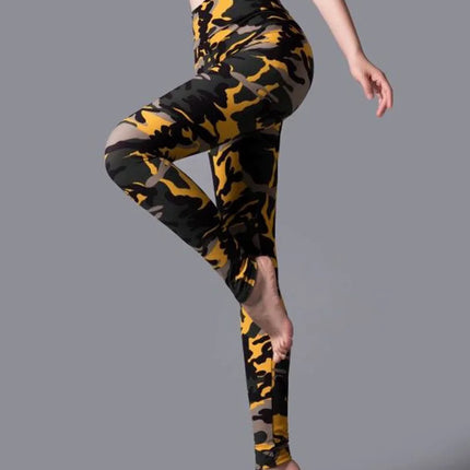 Women High Waist 3D Leopard Cheetah Fitness Leggings
