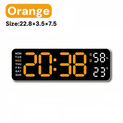 Alarm Clock 9 Inch Digital LED USB Wall Clock - Alarm Clock - The Vinyl Clock - Mad Fly Essentials