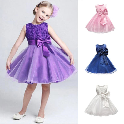 Party Dress Girl Summer Bow Wedding Party Dress - Party Dress - Adogirl - Mad Fly Essentials