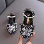 Bow sandals black