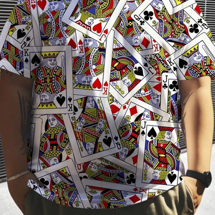 Shirt Men 3D Funny Poker King Playing Cards Medieval Tee - Shirt - Nifineo - Mad Fly Essentials