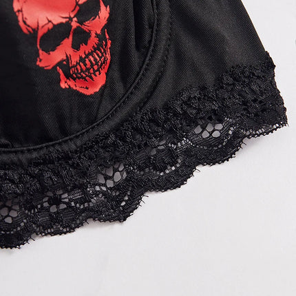 Bra Women Ultra Thin Lace Skull Underwear Bralette - Bra - Wensilian - Mad Fly Essentials