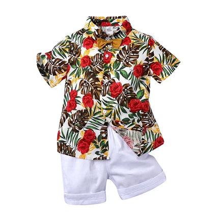 Clothing Set Boy Summer Floral Vacation Seasonal Wear - Clothing Set - Surferfish - Mad Fly Essentials