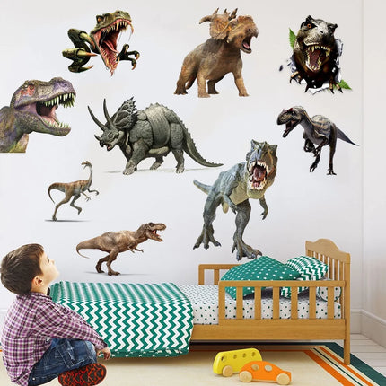 Wall Decor 3D Dinosaur Kids Room Sticker Decals - Wall Decor - Heatboywade - Mad Fly Essentials