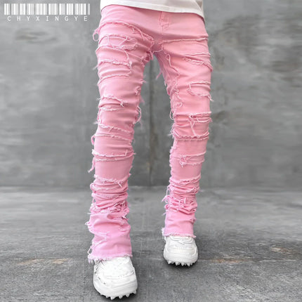 Jeans Men Straight Fit Stretch Casual Denim Pants - Jeans - Metaphor - Mad Fly Essentials