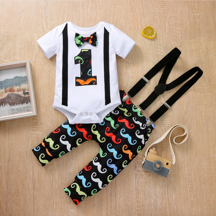 Clothing Set Baby Boy First Birthday Rompers Overalls - Clothing Set - Prowow - Mad Fly Essentials