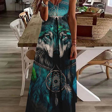 Women 3D Summer Bohemian Maxi Dress - Mad Fly Essentials
