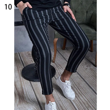 Pants Business Casual Men Checkered Fashion British Pants - Pants - Toplimit - Mad Fly Essentials