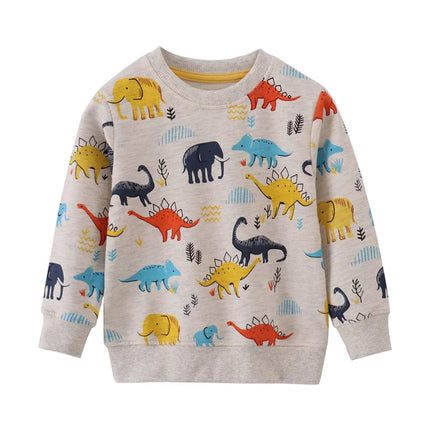 Sweater Baby Boy Long Dinosaur Animal Sweater - Sweater - Jumping Meters - Mad Fly Essentials