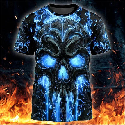 Men Halloween Fashion 3D Skull Shirt - Mad Fly Essentials