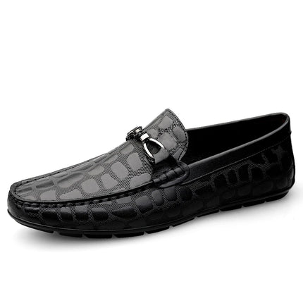 Flats Men Genuine Leather Business Casual Shoes - Flats - M Anxiu - Mad Fly Essentials
