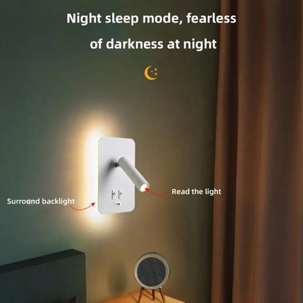 Nordic Minimalist Interior LED Bedroom Reading Light