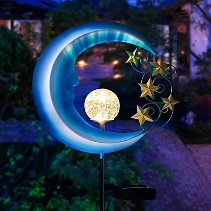 Solar Moon-Shaped LED Garden Light - Mad Fly Essentials