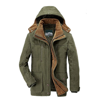 Jacket Men Long Winter Down Cargo Hooded Outerwear - Jacket - LBL Private Label - Mad Fly Essentials
