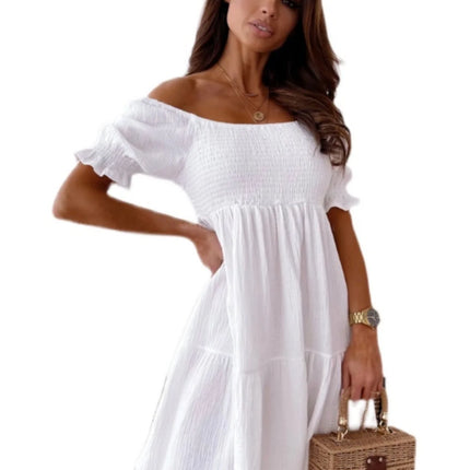 Mini Dress Women Sexy Summer Ruffled Swing Dress - Mini Dress - Owner Girl - Mad Fly Essentials