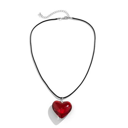 Necklace Vintage Crystal Heart Pendant Set - Necklace - CCBYX - Mad Fly Essentials